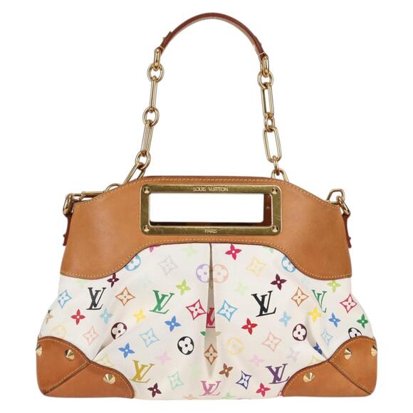 LOUIS VUITTON Monogram Multicolor Judy MM Bag White M40255 - Picture 1 of 16